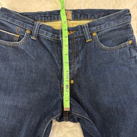 PRPS Japanese Selvedge Denim Jeans 30x32 Dark Wash Raw Slim Fit Premium Rigid - Picture 8 of 13